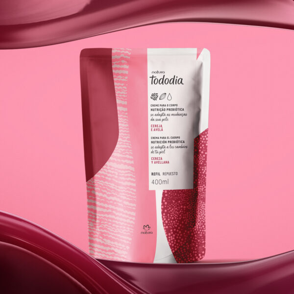 Refil Creme Desodorante Nutritivo para o Corpo Tododia Cereja e Avelã - Image 3